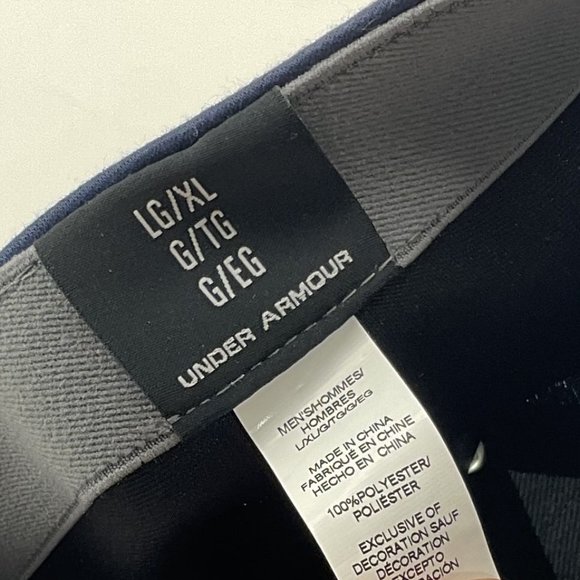 Under Armour Dark Blue Golf Cap - Elastic Adjustment - Picture 4 of 5